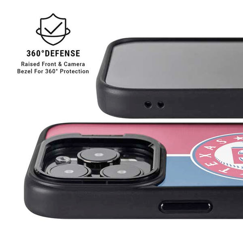 MLB Texas Rangers Split iPhone 16 Pro Kickstand Case